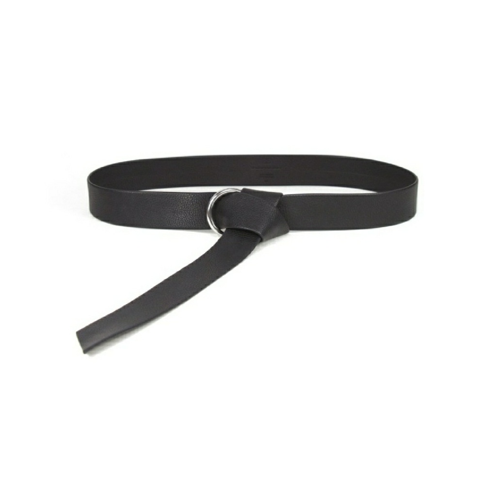 B-Low the Belt: Black Mia Wrap Belt Silver Buckle